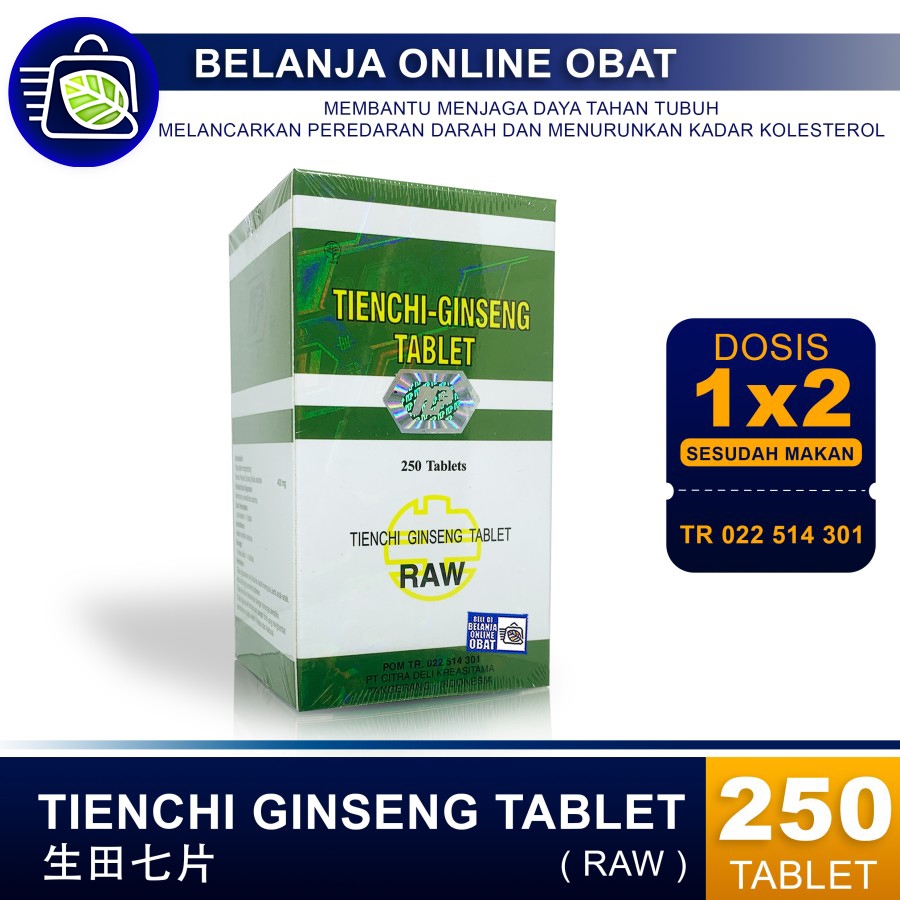 TIENCHI GINSENG TABLET RAW // Obat kolesterol, lancar darah