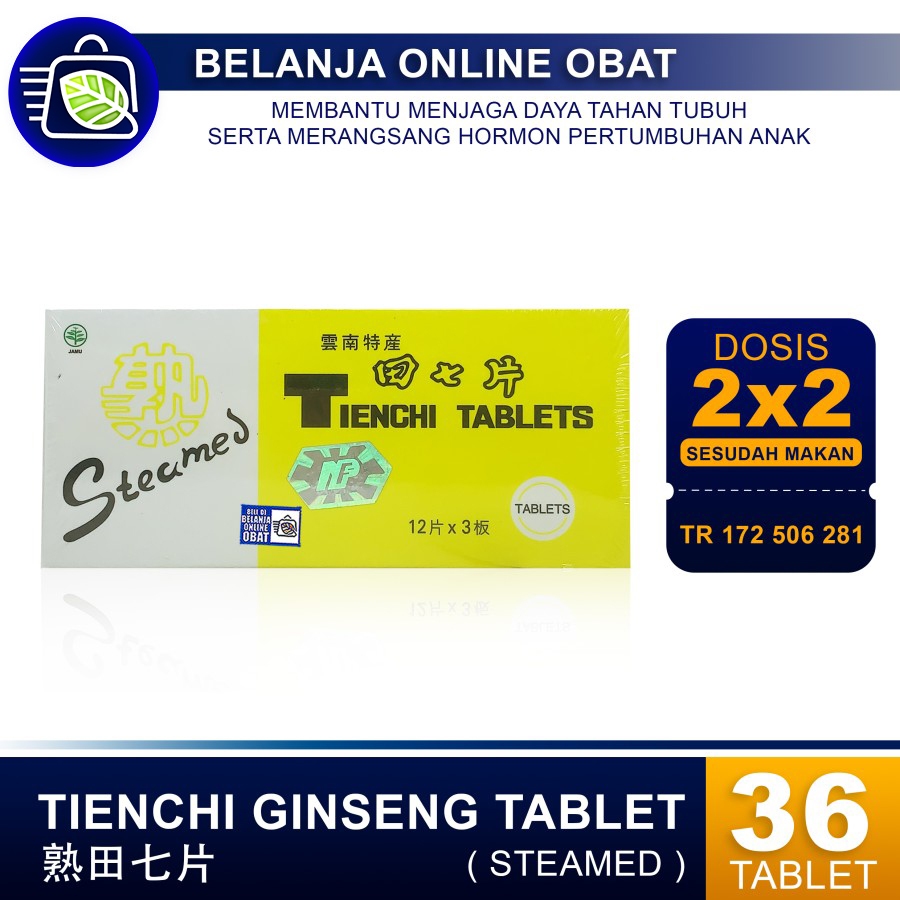 TIENCHI TABLET STEAMED // Suplemen peninggi badan, melancarkan darah