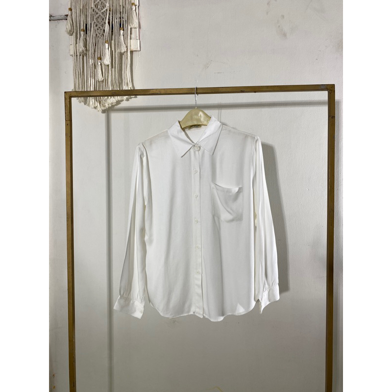KEMEJA WANITA PUTIH POLOS / BLOUSE WANITA