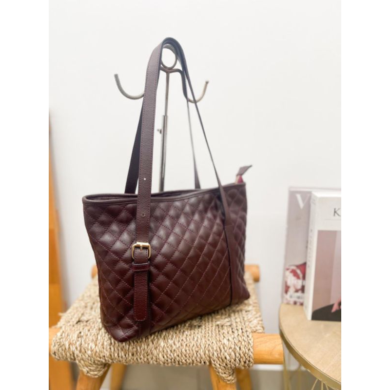 Tote Bag Kulit Sapi Papirut