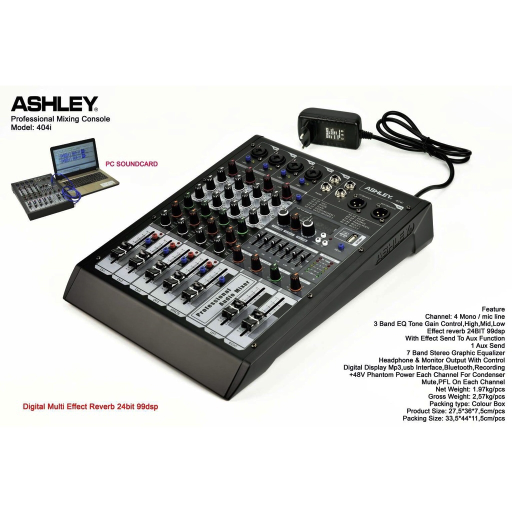 mixer ashley 404i 404 i original 99dsp