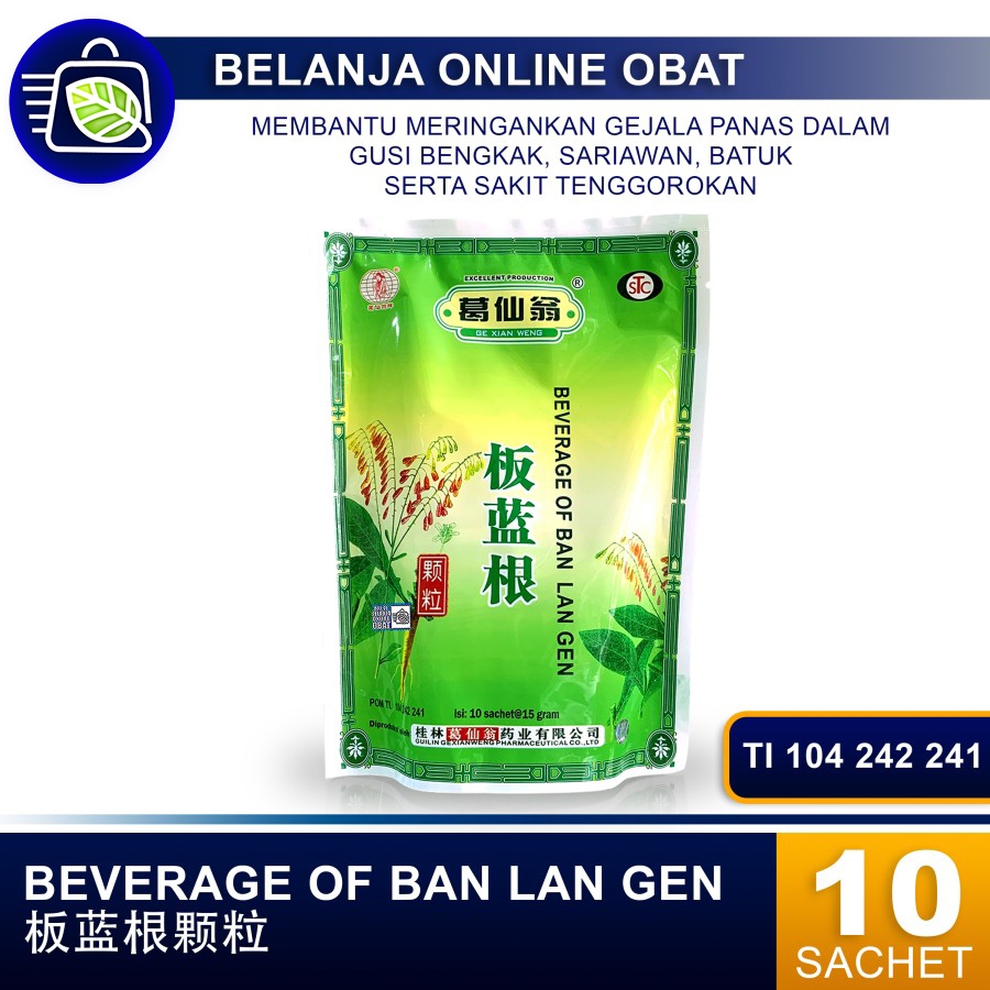 

BEVERAGE OF BAN LAN GEN // Minuman panas dalam, demam, dan tenggorokan