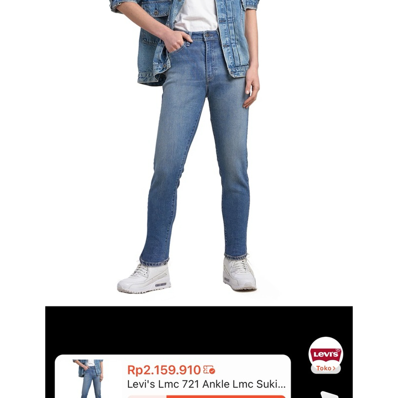 Preloved Levi’s Lmc 721 Ankle Lmc Suki Dark Mij (86642-0006) - Celana Japanese Denim jeans selvedge