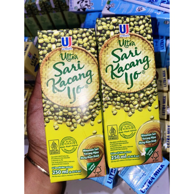 

Ultra sari kacang hijau 250ml exp agustus 2025