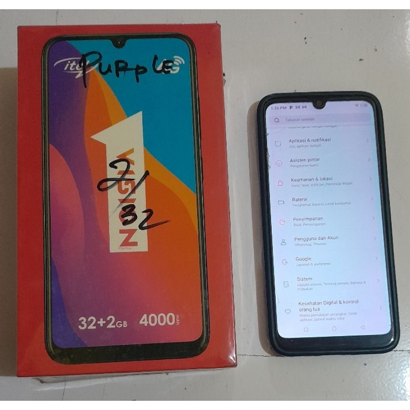 itel vision 1 ram 2/32