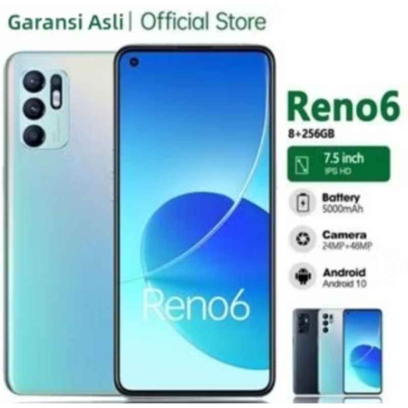 Hp terbaru 2024 OPPO Reno6 PRO RAM 8GB ROM 256GB 7.5inch Handphone android hp murah baru P...