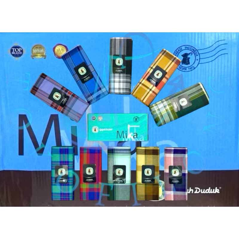 Sarung Tenun GAJAH DUDUK - MIKA - Motif Kotak