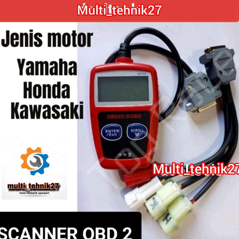 Alat SCANNER Motor Injeksi SCANNER OBD 2 MOTOR INJEKSI VERSI DIGITAL Cek Sensor Motor