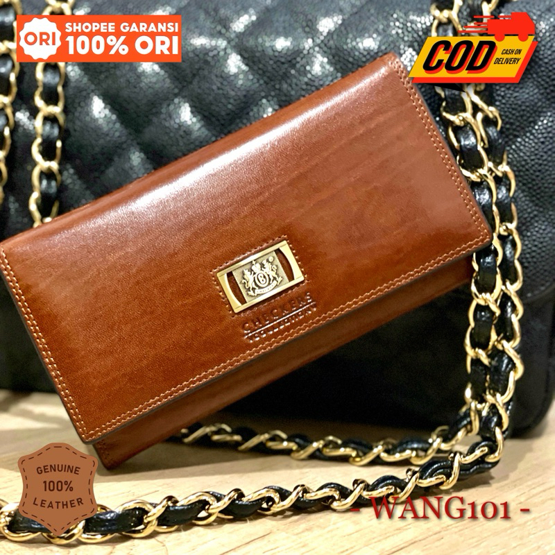 WANG101 -- Dompet Kulit CHECKERS 64N Original - Jaminan Asli atau Uang Kembali