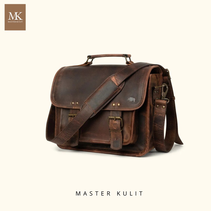 Tas Kamera Kulit 1000% Asli Crezy Horse Vintage DSLR SLR Mk39