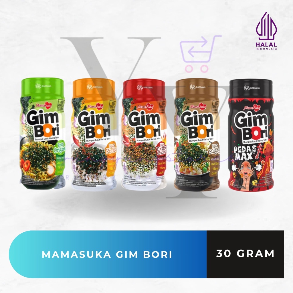 

[BOTOL] Mamasuka Gim Bori Original / Extra Pedas / Bulgogi / Pedas Max 30 gram