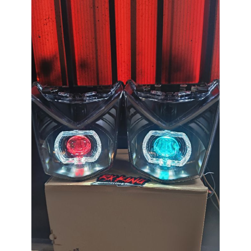 lampu biled beat fi 2013-2016 biled projie 3inc set reflektor