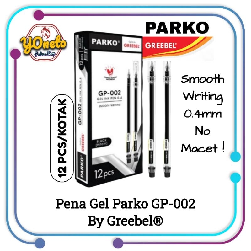 

Pena Gel Hitam Parko by Greebel 0.4mm 1Kotak/12Pcs
