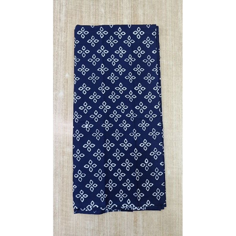 kain batik Cap Batik garutan G1W mutiara Navy