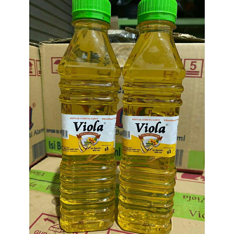 

Minyak goreng viola 400 ml botol 1 dus