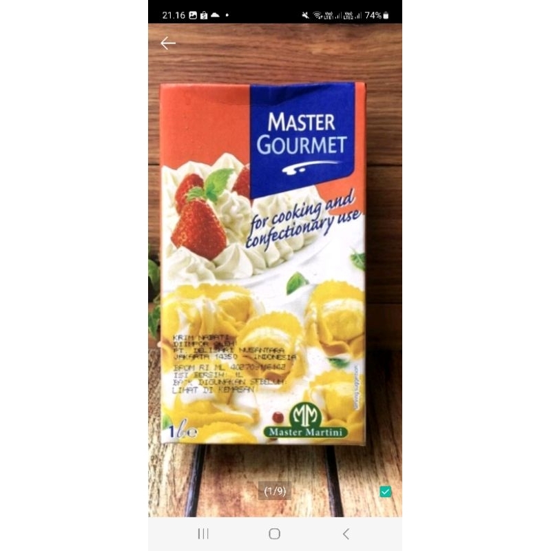 

master cooking cream
