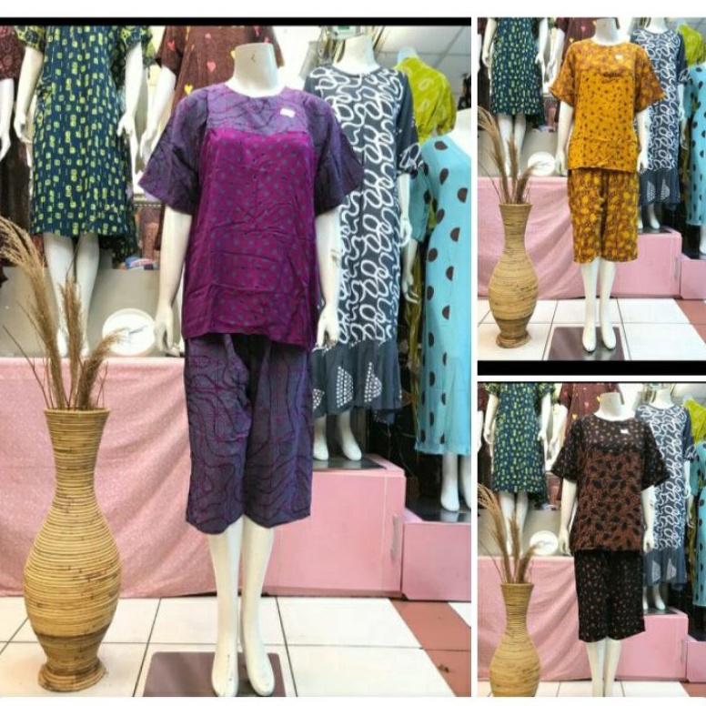 KODE R65D stelan 34 jumbo XL putri dianastelan celana 34 jumbo putri diana pekalonganbatik putri dia