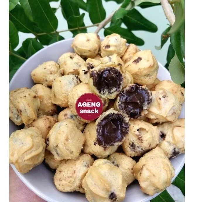 

Sus kering coklat lumer 500 gram premium || soes coklat manis lumer crunchy