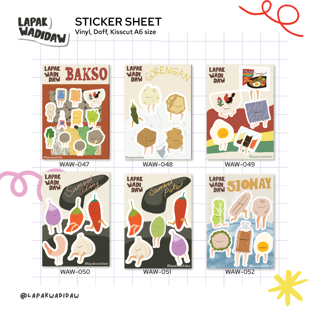

Sticker Sheet Vinyl Lapak Wadidaw - A