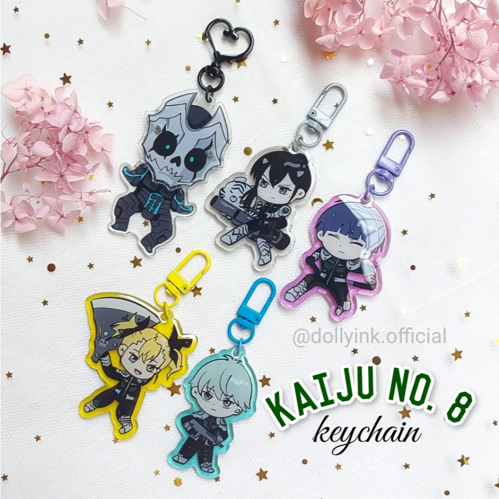 Kaiju No. 8 Keychain Series by dollyink/keychainKaiju No. 8/Kaiju No. 8/gantungan kunci Kaiju No. 8