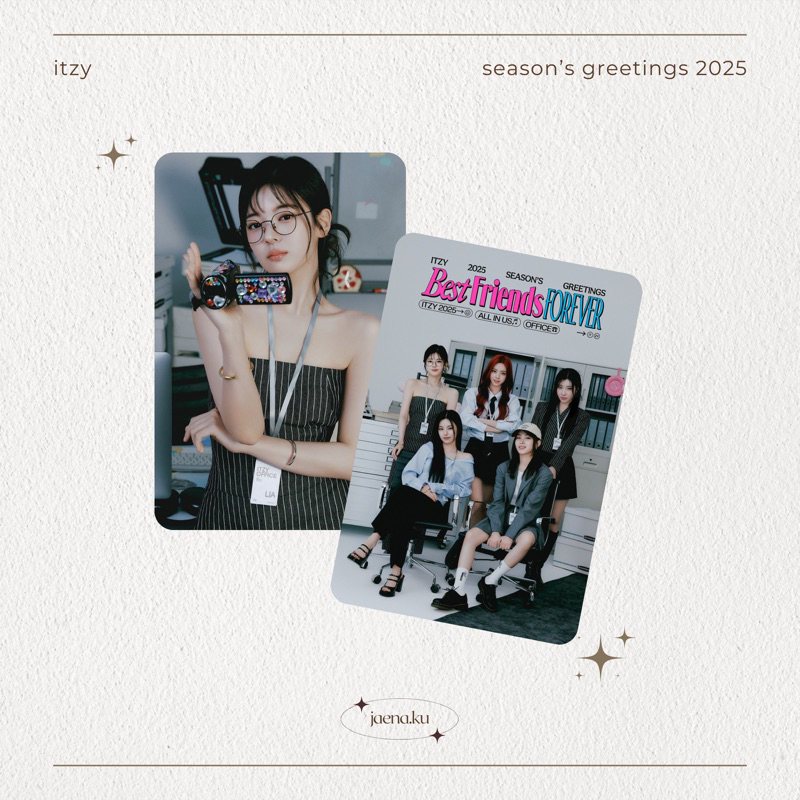 [ITZY] PHOTOCARD SEASON’S GREETINGS ITZY YEJI LIA RYUJIN CHAERYEONG YUNA