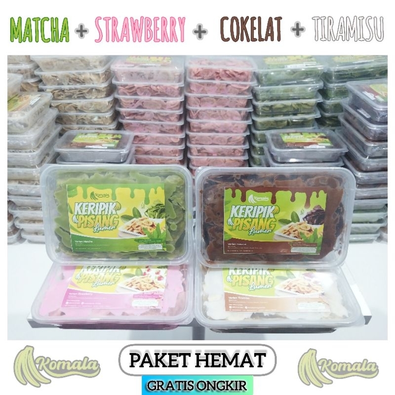

keripik pisang lumer PAKET HEMAT dapat 4 Box 150gram