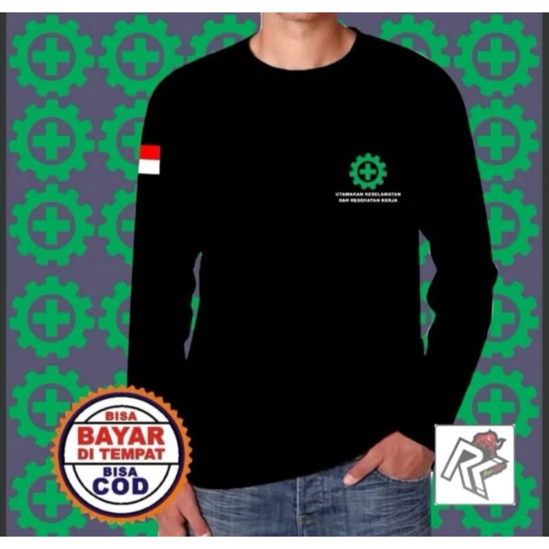 KAOS SAFETY FIRST LENGAN PANJANG BAHAN ADEM