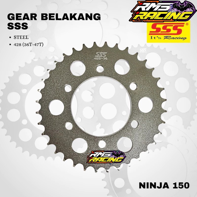 Gir Gear Belakang Sss 428 Kawasaki Ninja RR Ninja R Gir Belakang Sss 428 Ninja Tebal ORIGINAL SSS