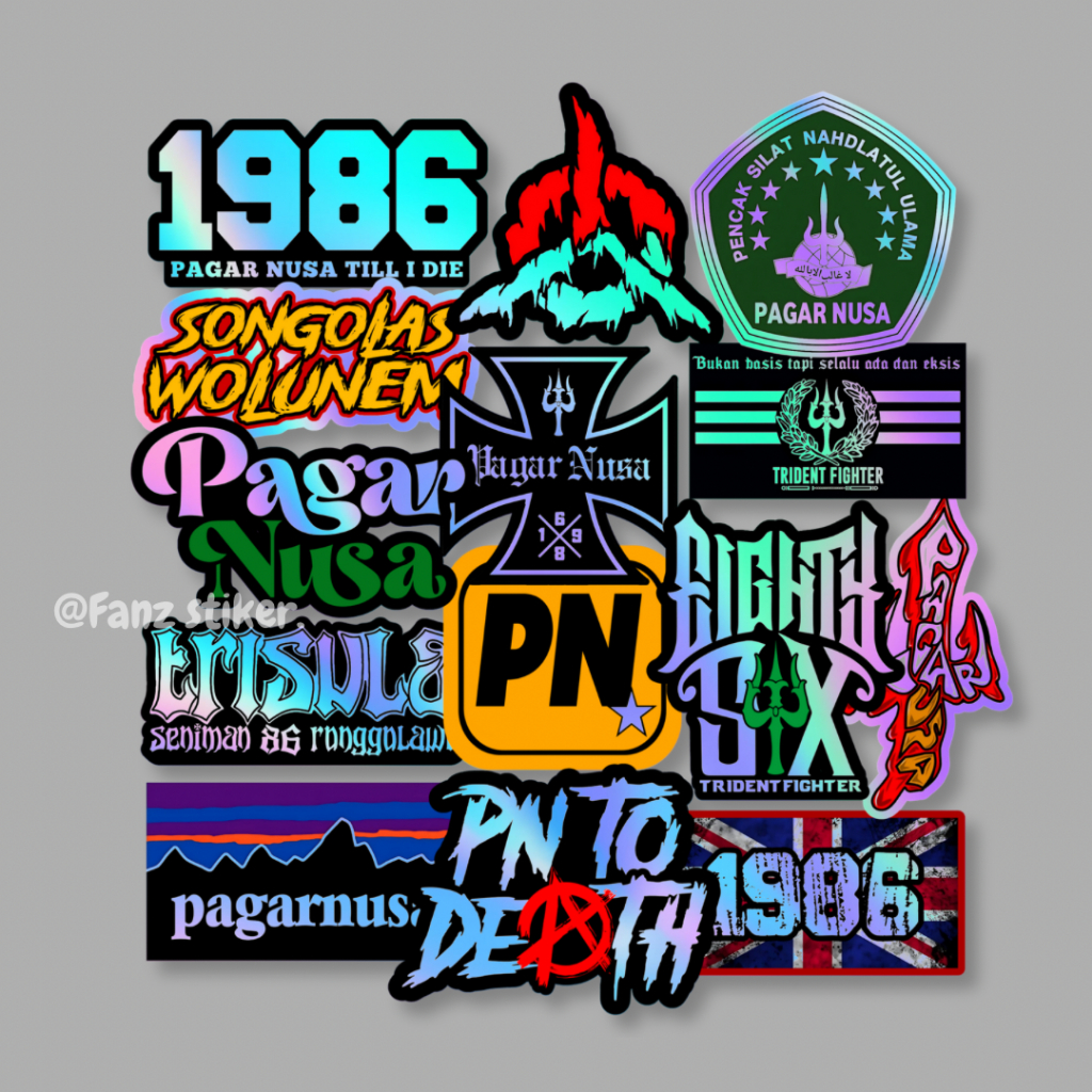 

STICKER HOLOGRAM PAGAR NUSA ISI 14pcs - ANTI AIR, STICKER PERGURUAN | STICKER SILAT, HELM, LAPTOP, VOL 17 HLG