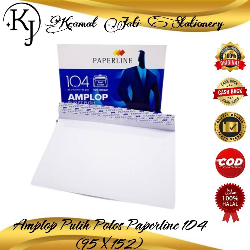 

Amplop Putih Polos Paperline 104 (1 Pack)