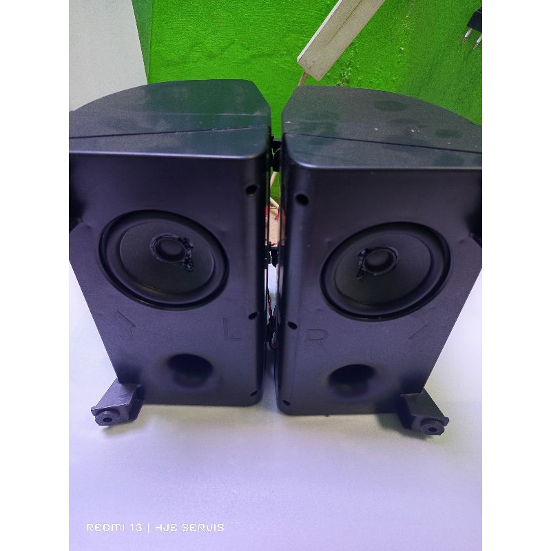 SEPEKER SOUNDBAR CABUTAN ORIGINAL BEKAS TV POLYTRON PASIP 24D123 4" DOUBLE COIL SATU PASANG