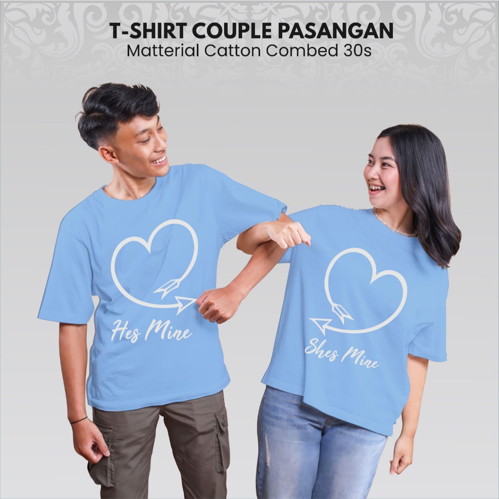 Kaos Couple Pasangan Terbaru Hues Mine Shes Mine
