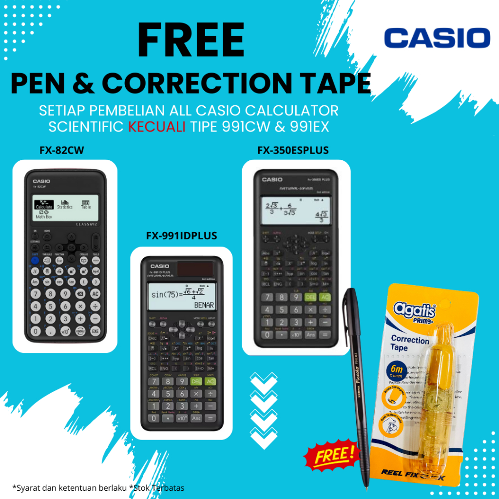 

kalkulator Casio FX-350MS 2nd Ed - Kalkulator Sekolah/Kuliah - Scientific/Saintifik - 240 fungsi