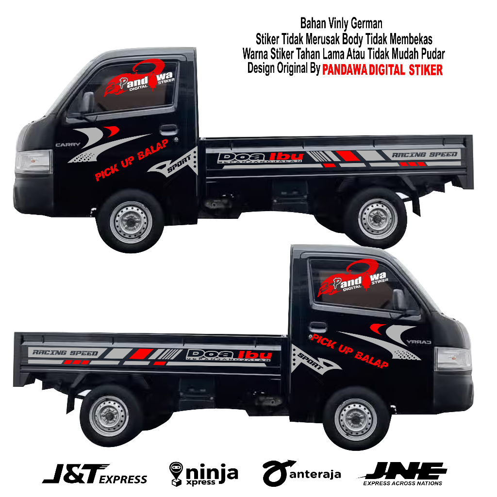 Stiker mobil Suzuki Carry pick up List Sticker Cutting Pick up terbaru promo stiker Carry pick up