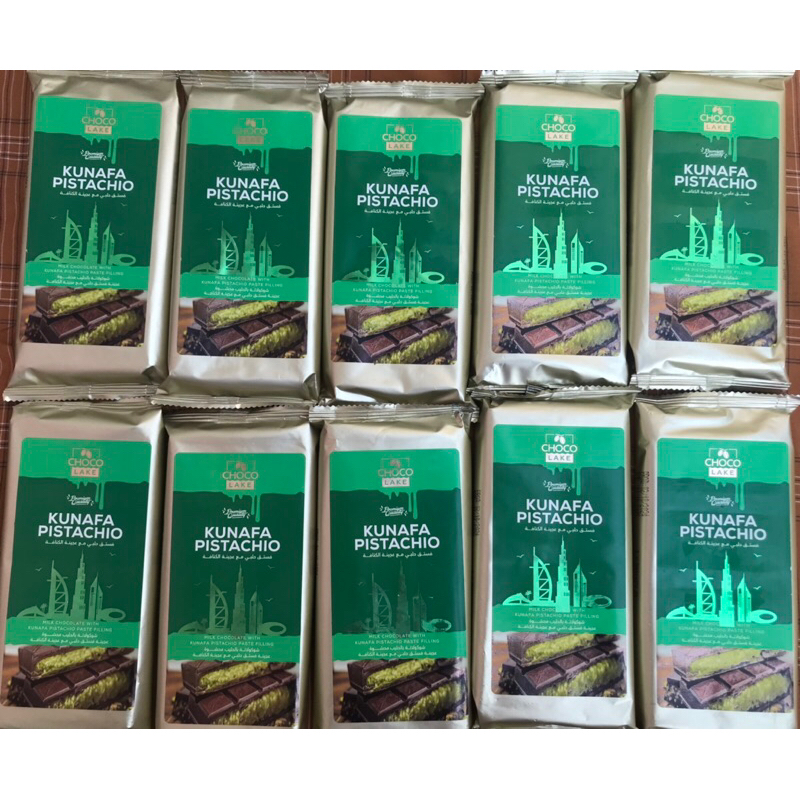 

Kunafa Pistachio Milk Chocolate