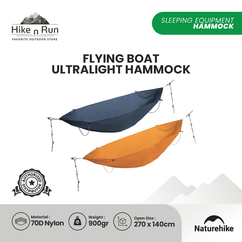 Naturehike NH22DC008 Hammock Gantung Flying Boat Ultralight Hammock