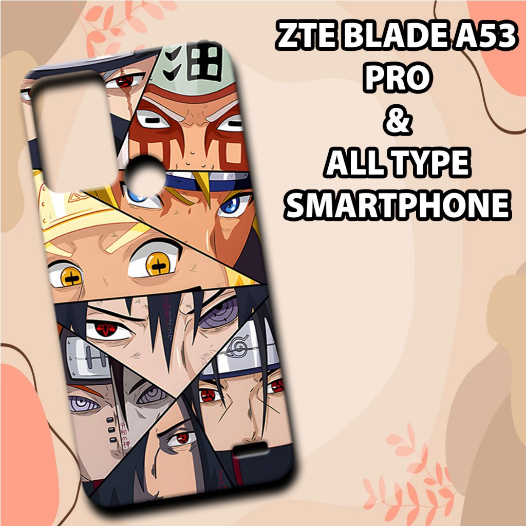 (GC6) Softcase karet Hp ZTE BLADE A53 PRO | Case Motif Gambar Naruto | Case ZTE BLADE A53 PRO Siliko