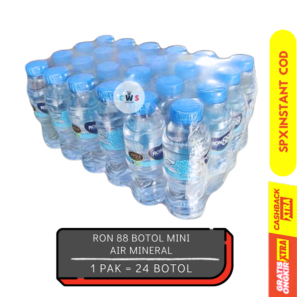 

RON88 RON 88 Air Mineral Botol Mini Rasanya Lebih Nikmat 200 ml - 1 Pak / 24 Pcs