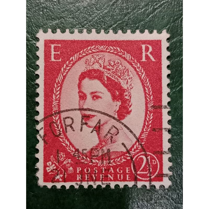 

Prangko British 2½ Penny Elizabeth II Tahun 1955-1957 USED