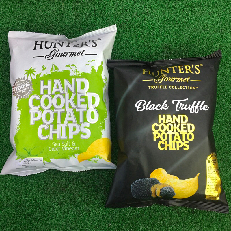 

Hunters Gourmet Hand Cooked Potato Chips 125gr Impor Dubai