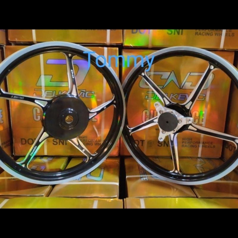 Velk Delkevic DND D55 Aerox 155 New Old ukuran 160/185x17 Roda pelek Aerox ring 17