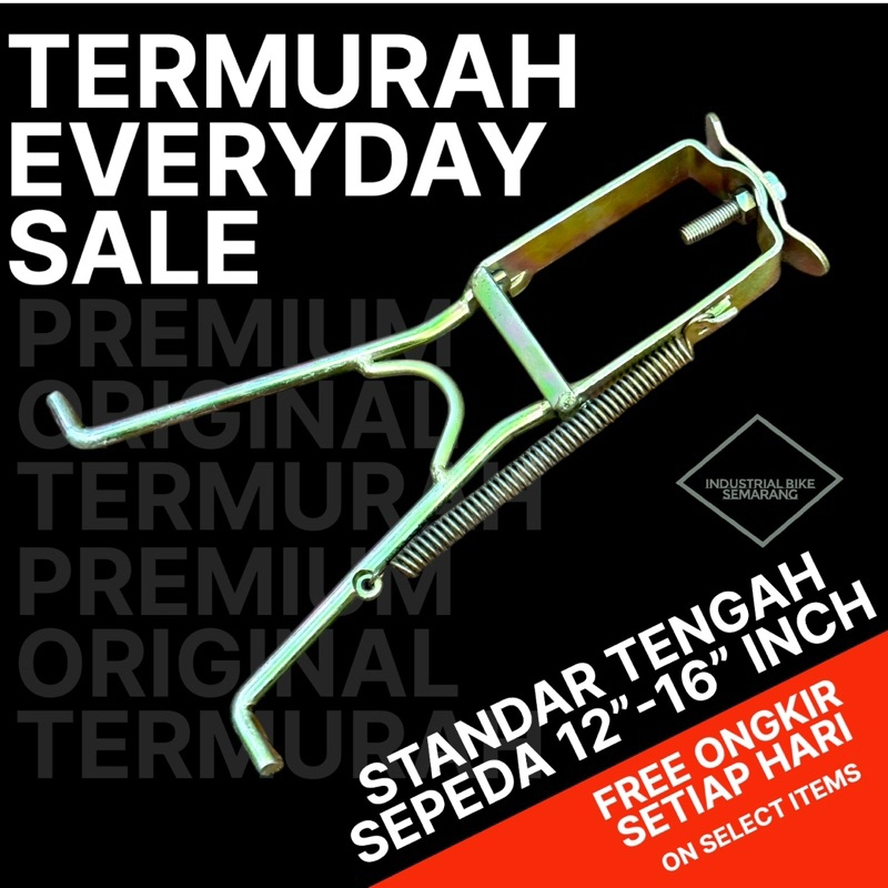 (( VESPA 16 )) Standar Kick stand Jagrak Jagul Jagrag Model Vespa Drag Ukuran Sepeda 12 16 BMX Mini