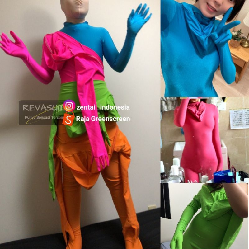 Full body suit zentai cosplay costume chromakey videography photography