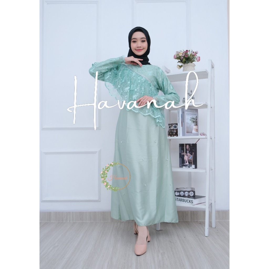 GAMIS XXL - ROSELLA DRESS MUSLIM WANITA MAXY MATERIAL FULL VELVET SATIN PREMIUM KOMBINASI BROKAT BUN