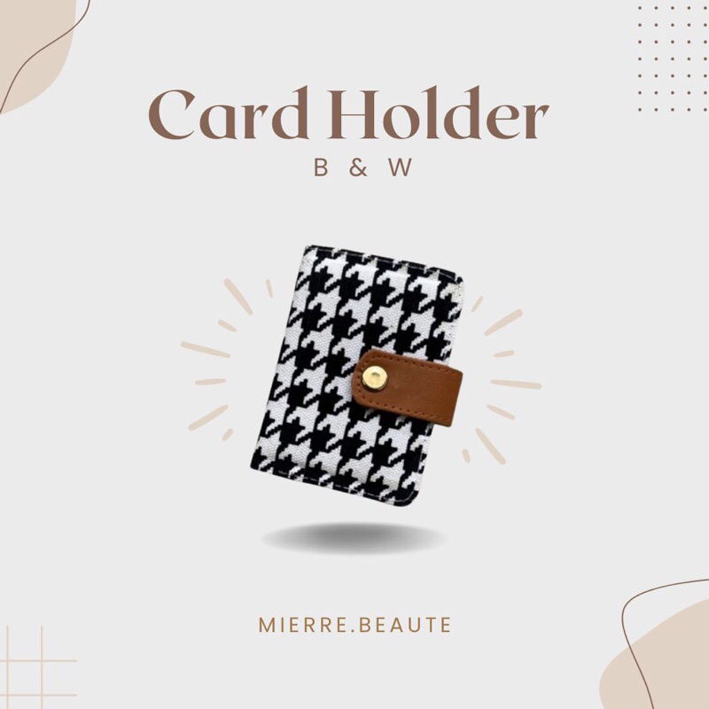 MIERRE - CARD HOLDER - TEMPAT KARTU , KARTU NAMA , LOGAM MULIA LM , EMAS
