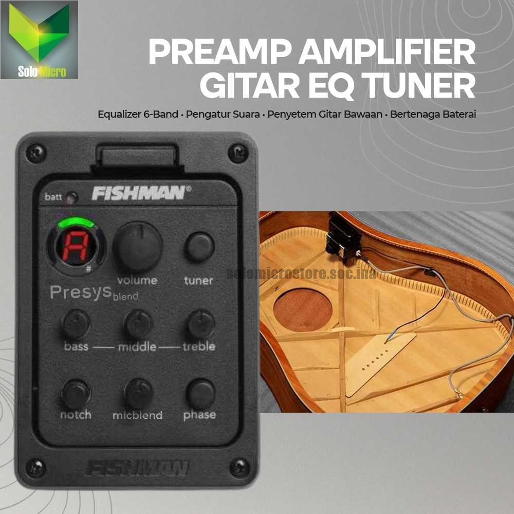 TaffSTUDIO FISHMAN Preamp Ampli Amplifier Gitar EQ Tuner
