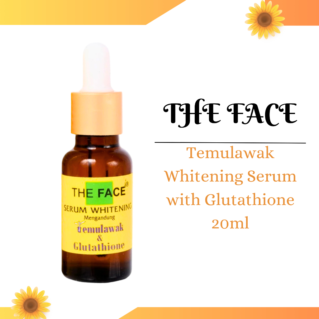 The Face Temulawak Whitening Serum with Glutathione 20ml/Serum Wajah