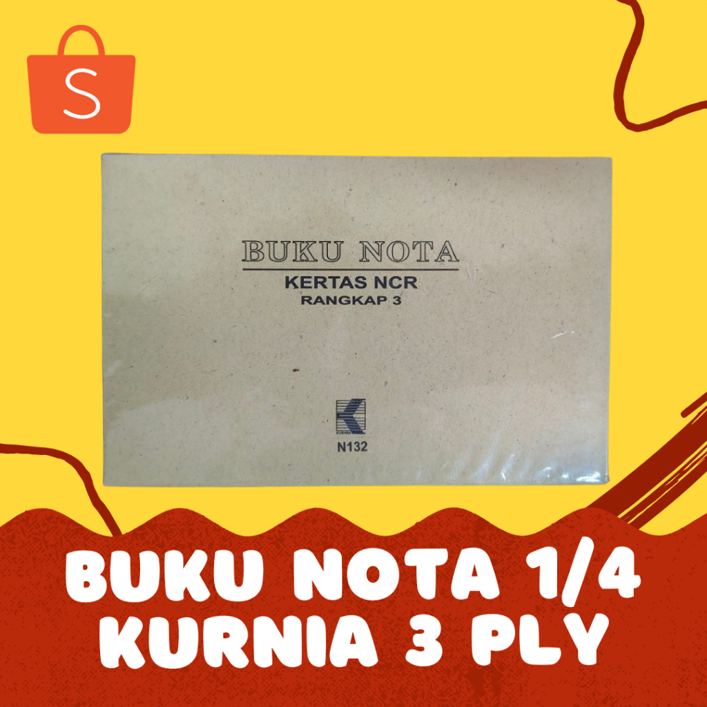 

Buku Nota 1/4 Folio Kurnia 3 ply