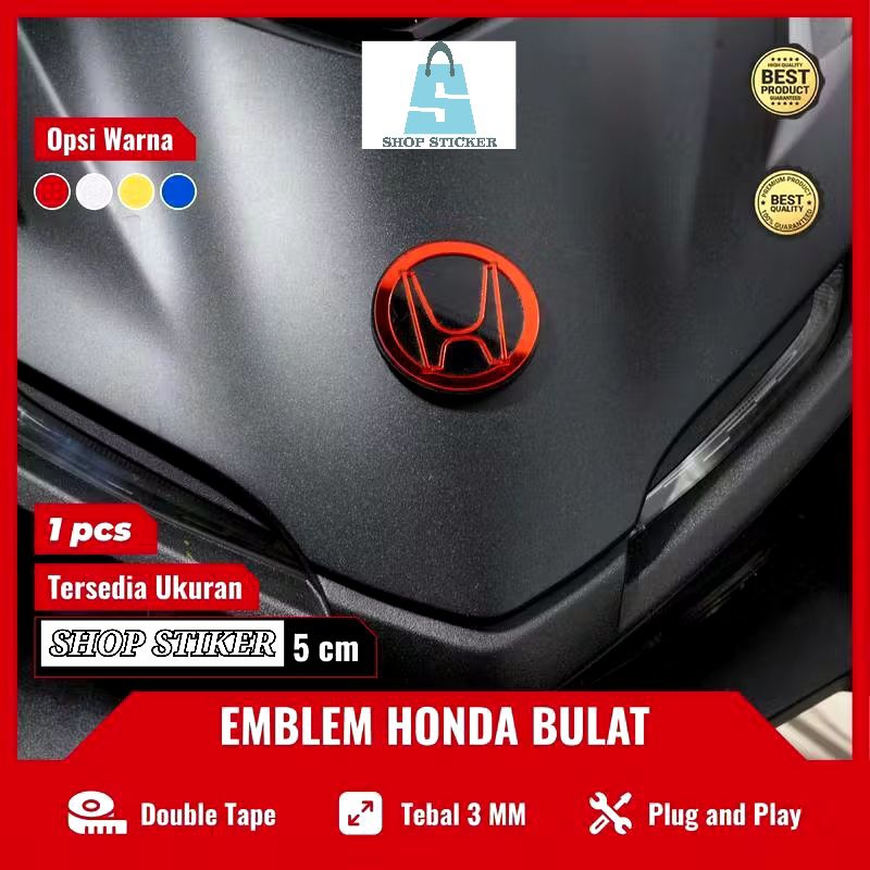 Emblem HONDA BULAT logo H Bulat Motor HONDA BEAT VARIO