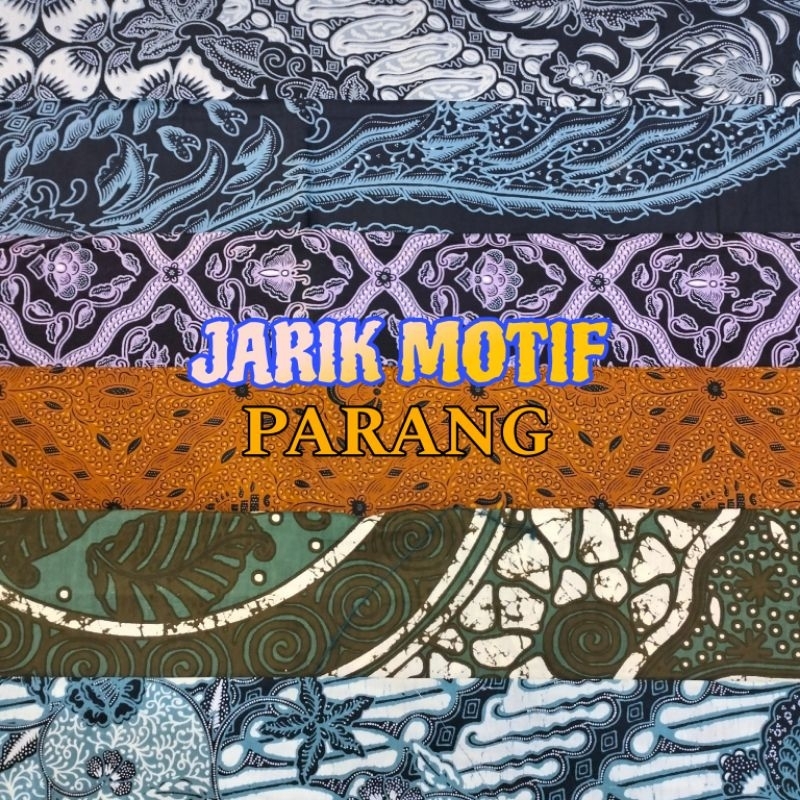 KAIN JARIK MOTIF PARANG KUSUMO/PARANG SELING/PARANG BARONG/100%ORI(Lebar 110cm/Panjang 2,4m)/JARIK P